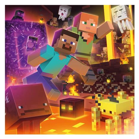Minecraft Biomes 3 x 49pc Jigsaw Puzzle Extra Image 2